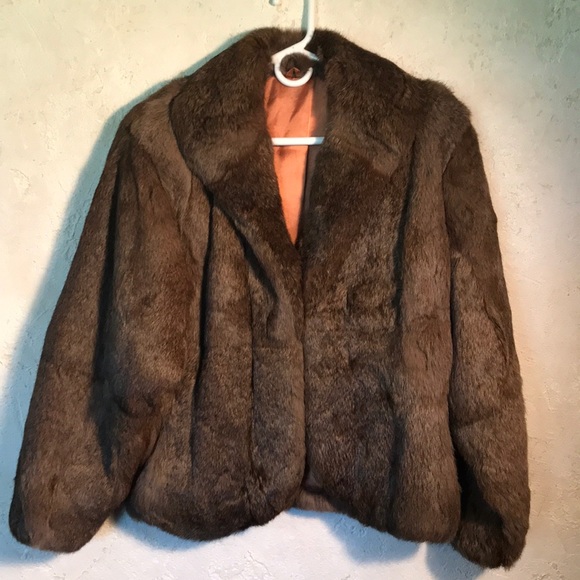 Jackets & Blazers - Vintage Brown Fur Coat